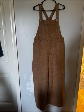 HALARA Pockets Casual Teddy Overalls